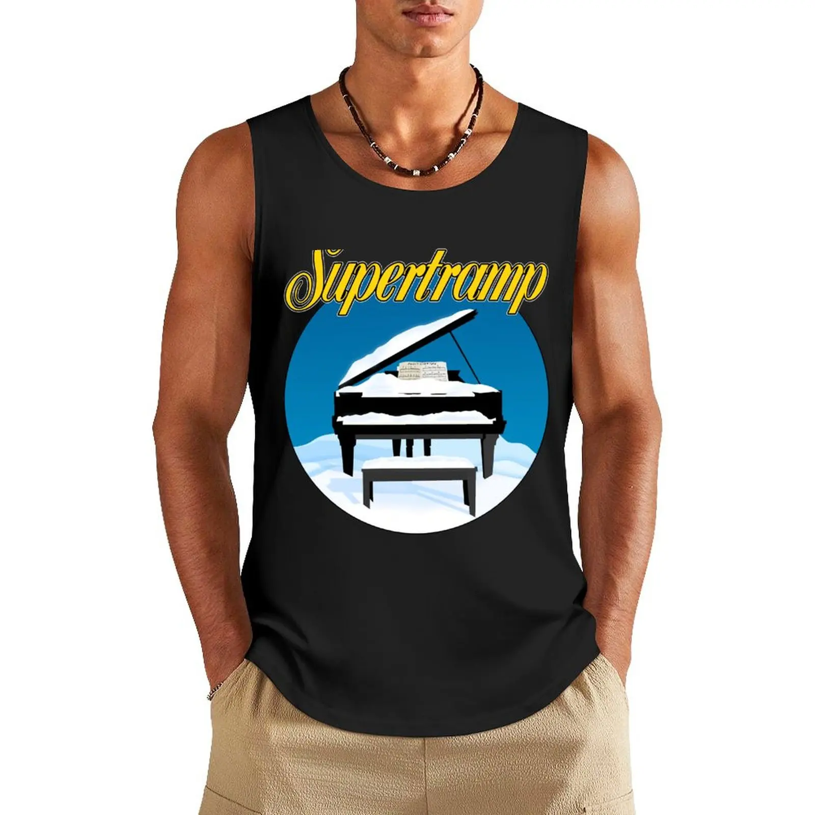 Supertramp Even in the Quietest Moments Tank Top Men's gym t-shirts singlet for men