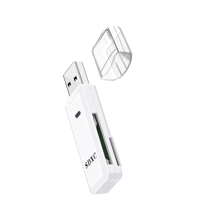 AY14 -2 In 1 USB 3.0 SD TF Card Reader High Speed Data Transmission Up To 5Gbps Compatibility Multiple For PC Laptops Camera