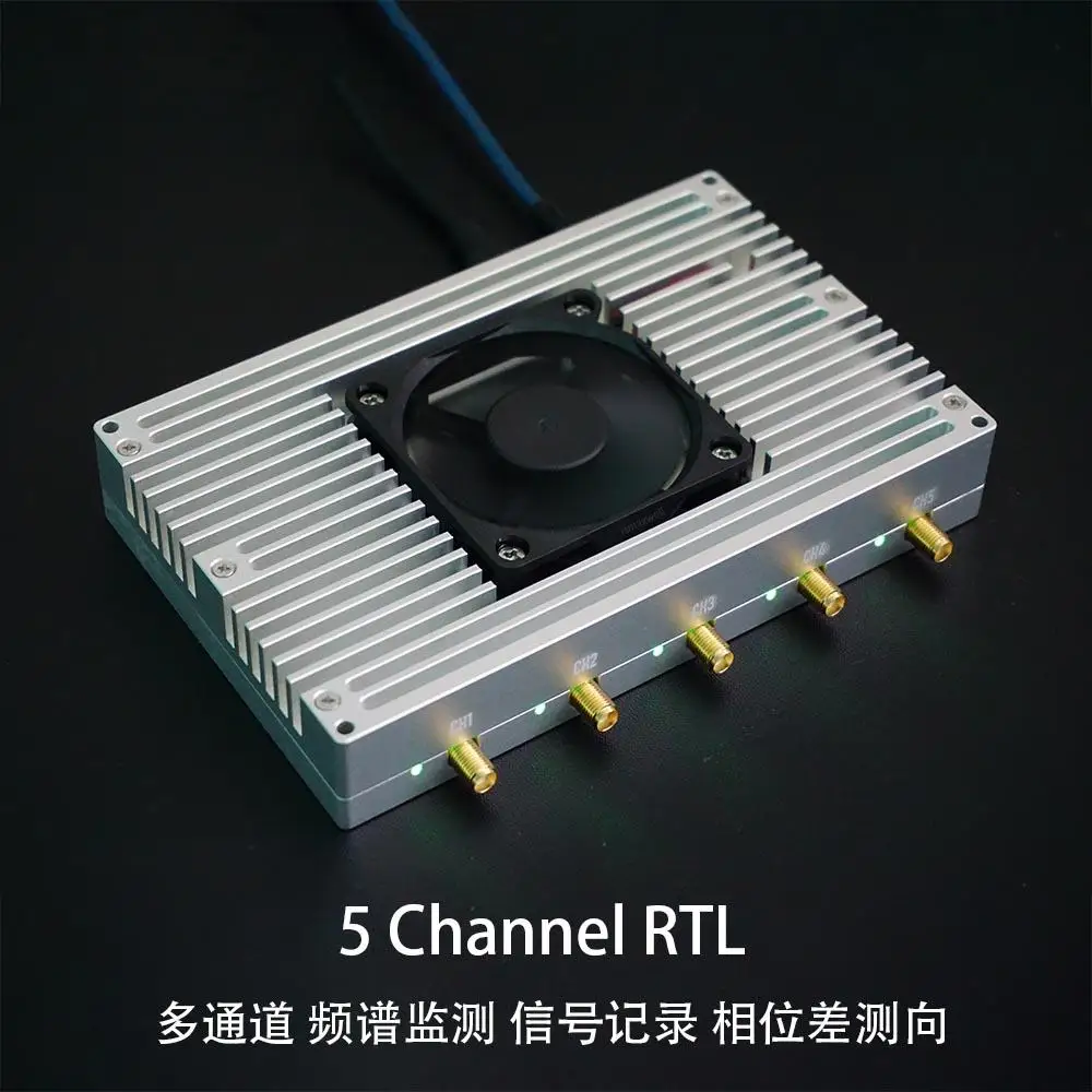 5-channel Synchronous SDR Receiver RTL5CH Passive Radar Module RTL-SDR Software Radio Direction Finder