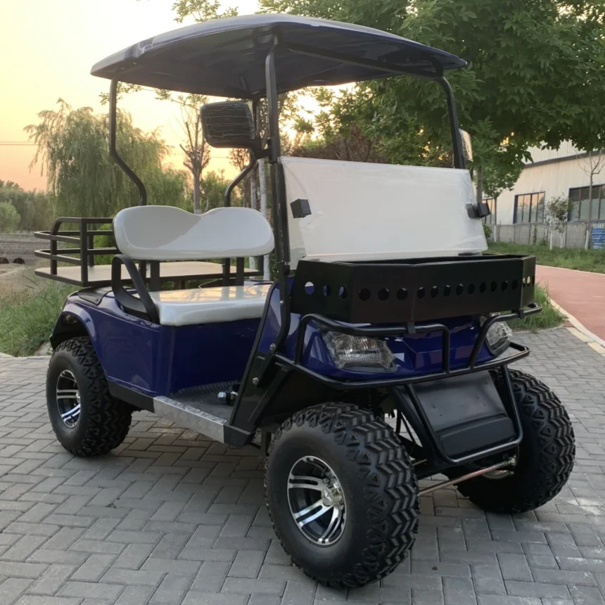 Latest Design Resort Hotel Park Electric Golf Cart 48V 72V Lithium Battery Powered MacPherson Suspension Electric Golf Cart