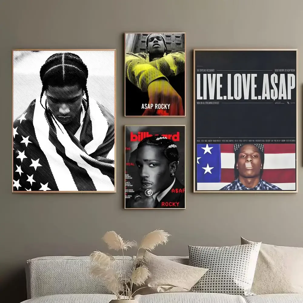 Rapper A-Asap Rocky Clean Room Upgrade Cozy Living Space Minimalist Wall Hack Instant Wall Refresh Calm Living Vibe Poster