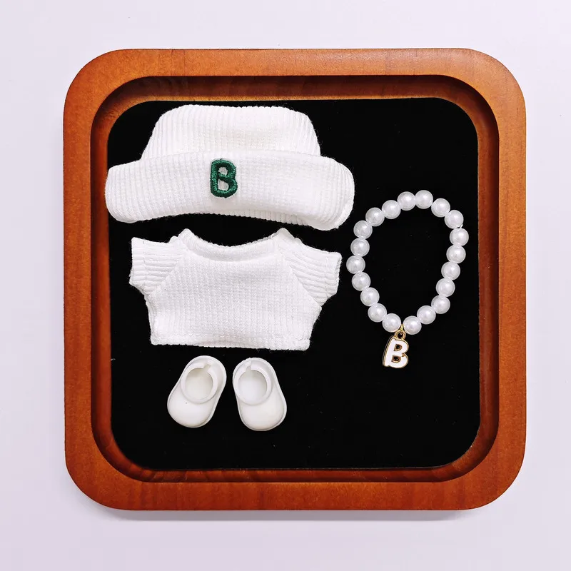 Solo para ropa de muñeca Labubu, conjunto de ropa para muñeca 4,0 de cuarta generación, conjunto de 4 piezas de ropa para muñeca para reemplazo sin muñeca