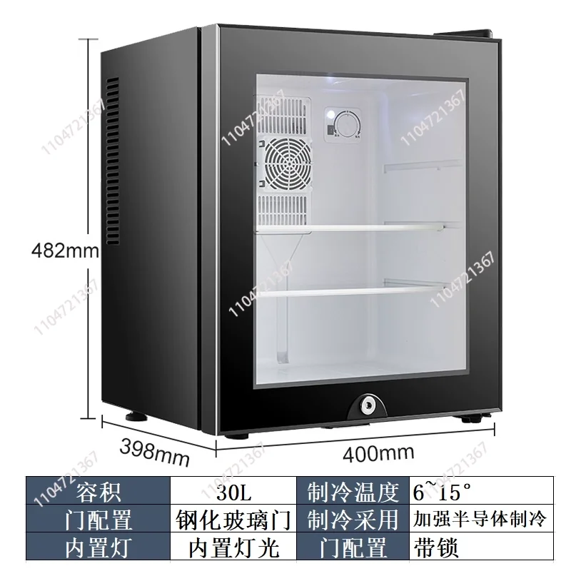 Customized Available Mini Display Refrigerator 30L Silent Fridge Energy Drink Fridge for Hotel Use