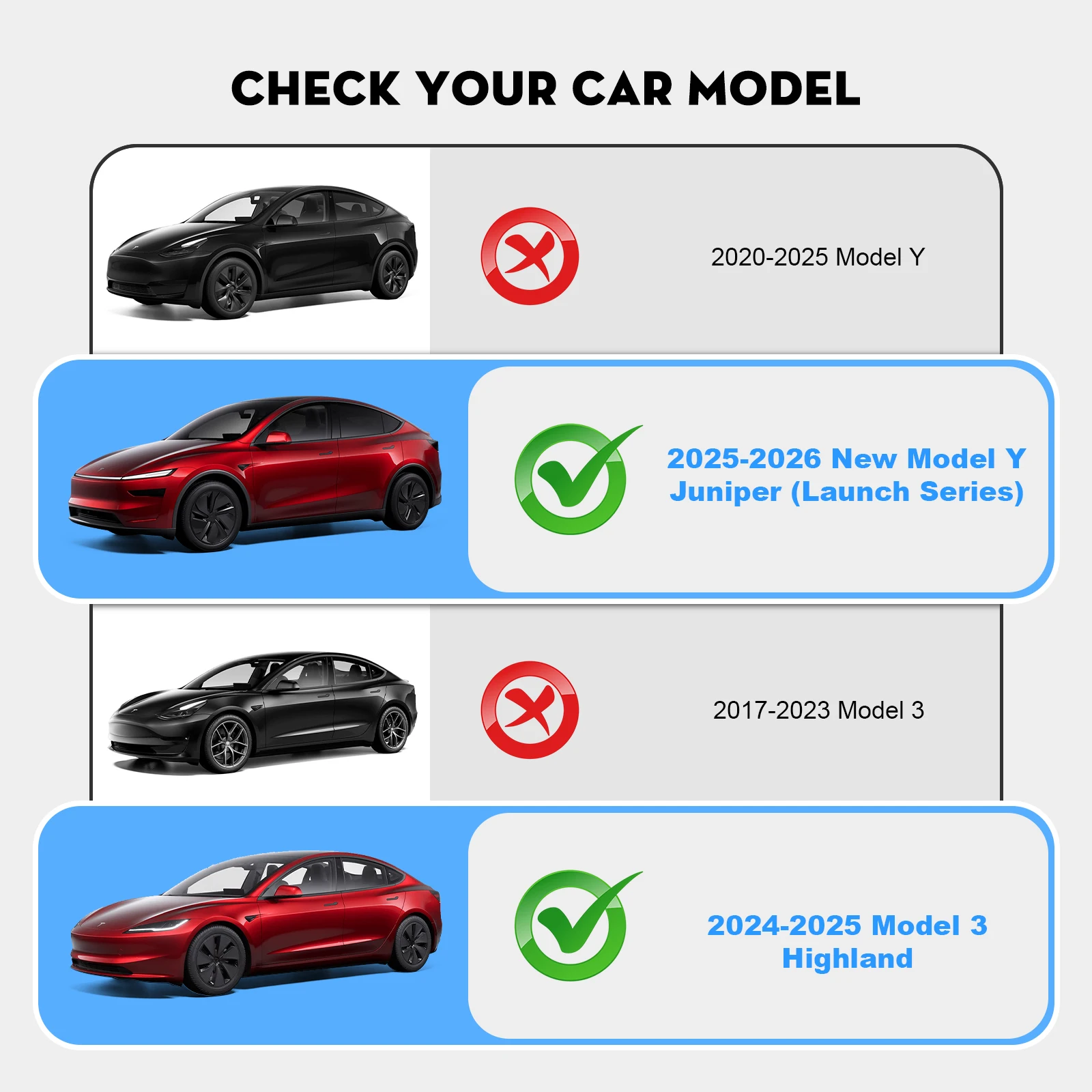 Under Screen Storage Box with Behind Screen Tissue Holder for Tesla 2025-2026 Model Y Juniper Accessories