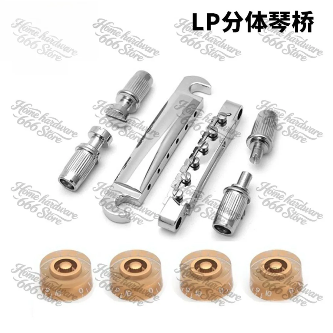 Electric Guitar, Upper and Lower Split Bridge LP Pull Board LP String Bridge Code LP Fixed Bridge