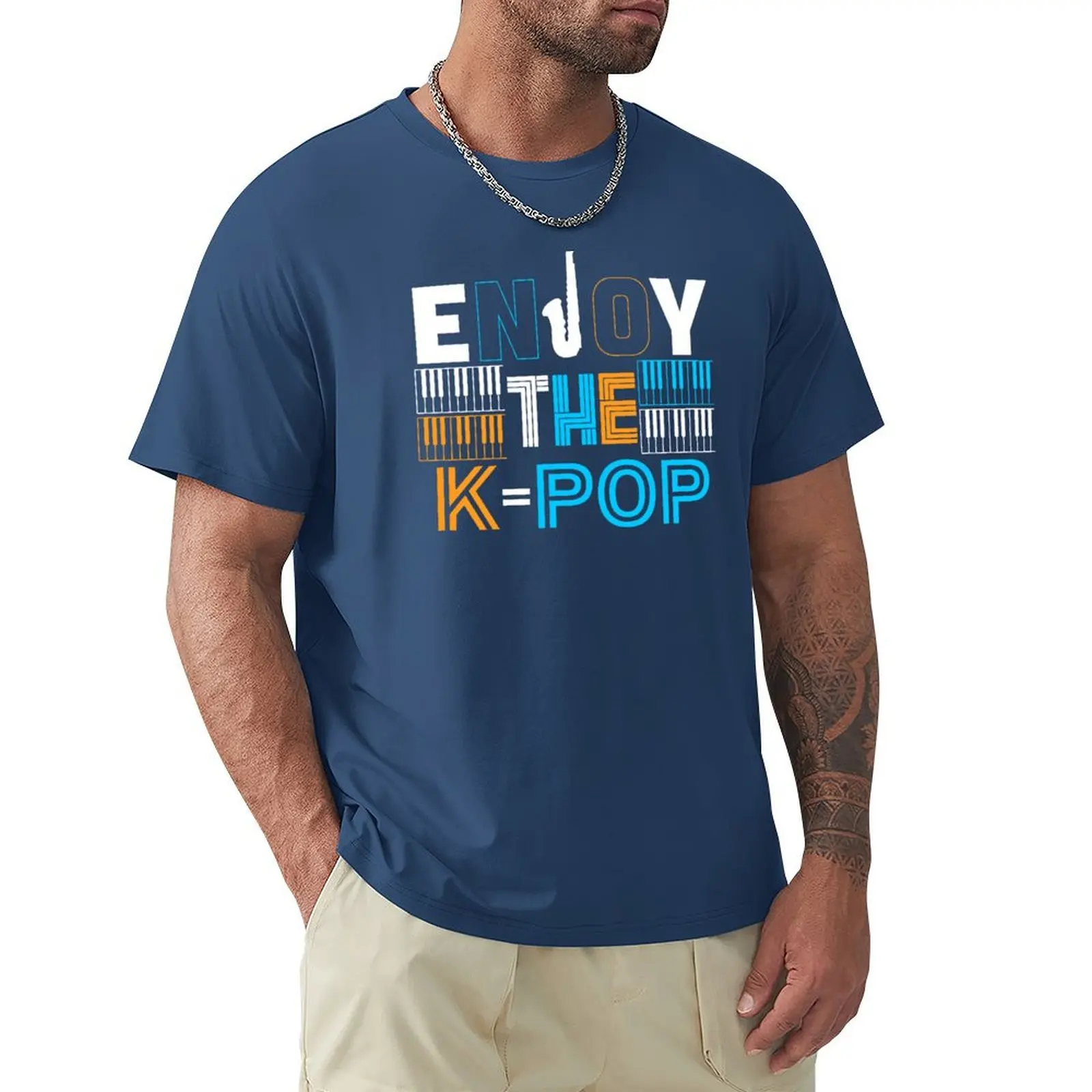 Enjoy the K-pop T-Shirt vintage clothes sports fans customizeds sweat shirts, men