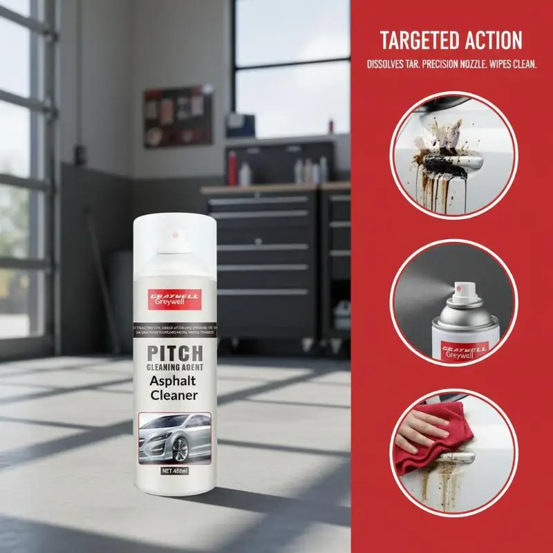 Car Asphalt Cleaner Heavy Oil and Adhesive Remover Protects Car Paint Fast Acting  for Garage and Roadside Cleaning
