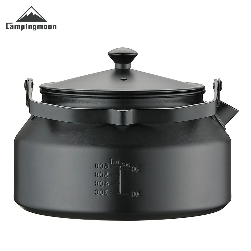 CAMPINGMOON BKSW-1 Camping Cookware Equipment Stainless Steel Teapot Coffee Portable Picnic Outdoor Kettle