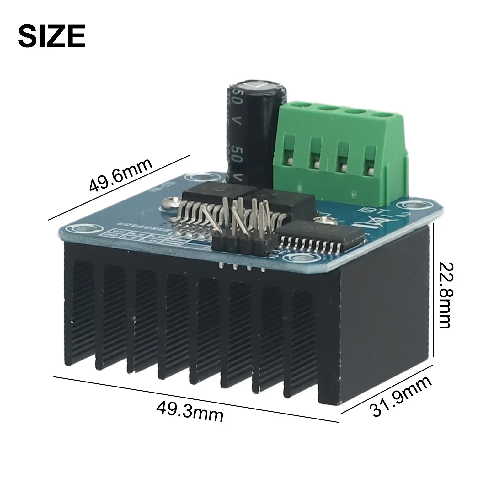 1pcs Smart Car Motor Drive Module BTS7960 43A Current Limiting Controller High-power  4*5 *1.2cm 5V Isolate With MCU Electrical