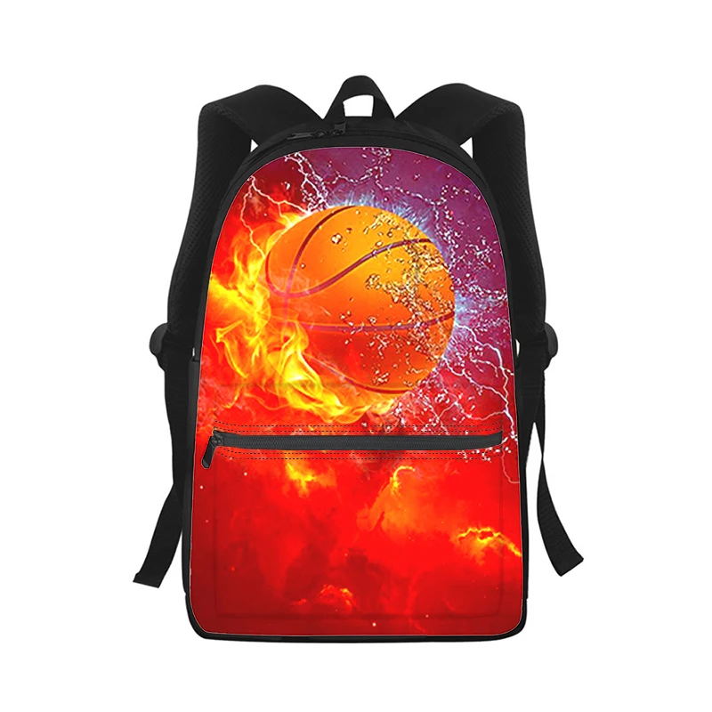 basketball Men Women Backpack 3D Print Fashion Student School Bag Laptop Backpack Kids Travel Shoulder Bag