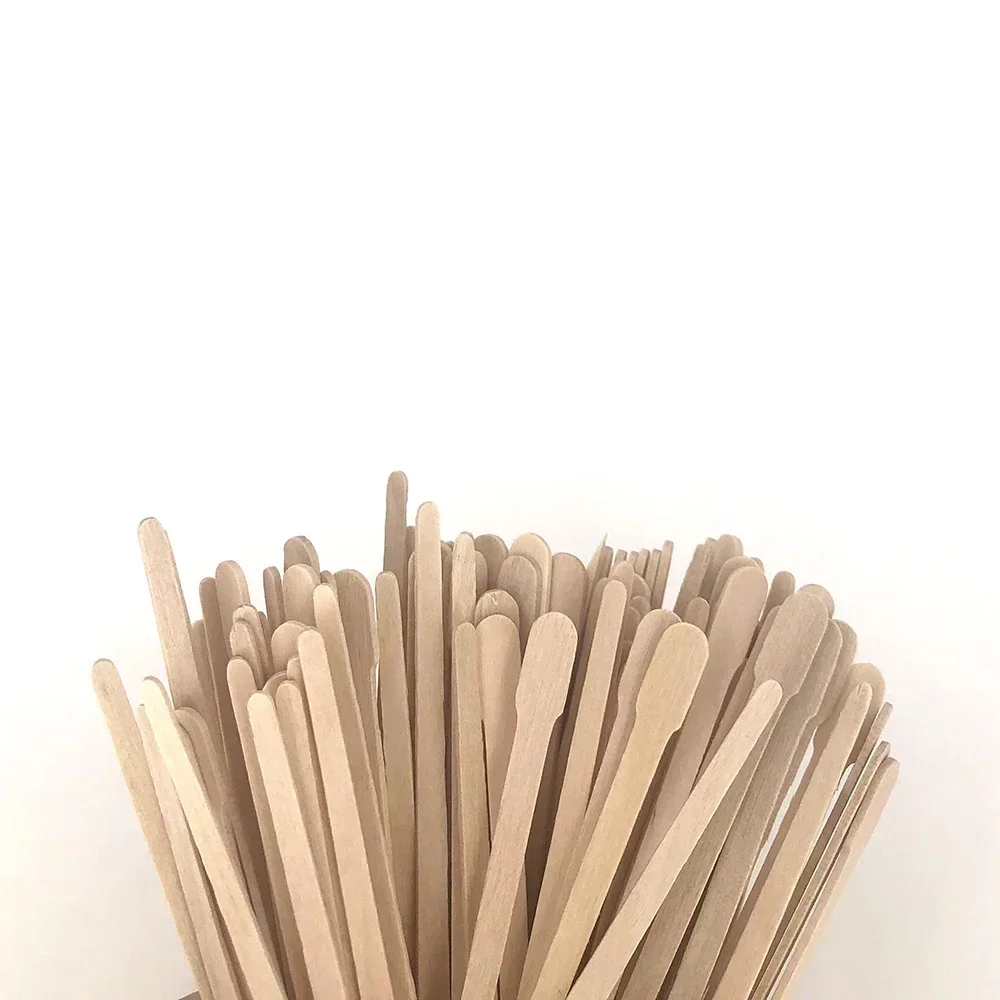 100 Stuks Vrouw Houten Body Ontharing Sticks Wax Wegwerp Sticks Beauty Toiletpakketten Hout Tong Depressor Spatel