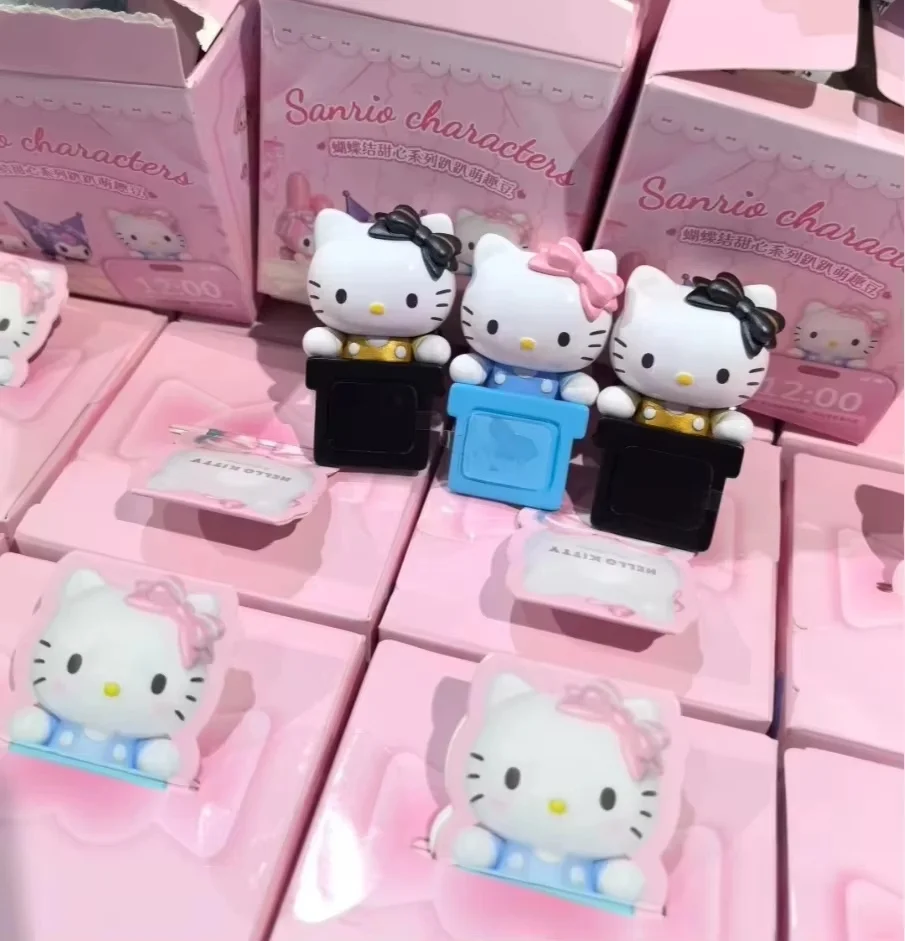 

Sanrio Hello Kitty Hipper Bow Sweetheart Series Blind Box Anime Figure Collection Desktop Phone Decorate Ornaments Girls Gift
