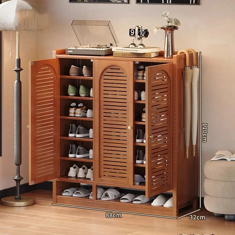 Luxury Bedroom Shoe Cabinet Storage College Dorm Essentials Shoe Shelf Mobile Wooden Box Designer Gabinete Entrance Furniture
