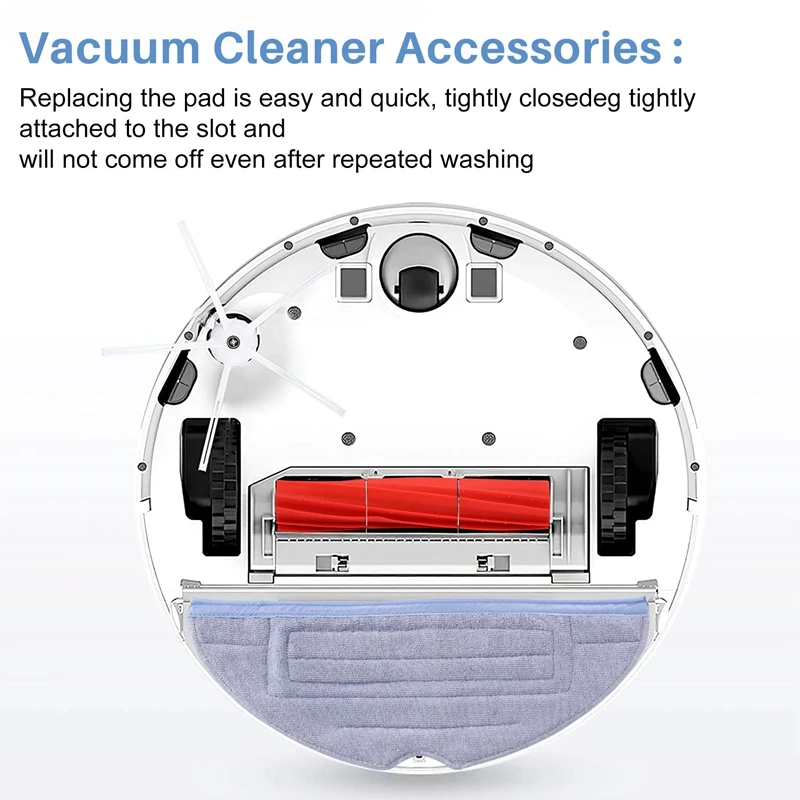 12 Pcs Mop Cloth for Xiaomi Roborock S7 S7+ S7 MaxV S7 MaxV Plus S7 MaxV Ultra Q7 Max+ Series Robot Vacuum Cleaner Parts