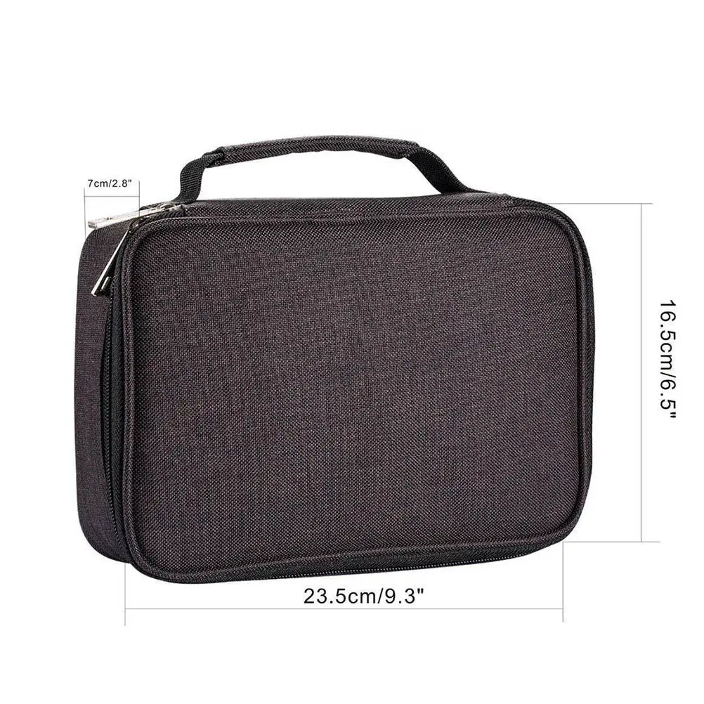 Colored Pencil Bag Featuring 3 Separate Pencil Compartments Lightweight Compact Zipper Design Perfect Graduation Birthday Back