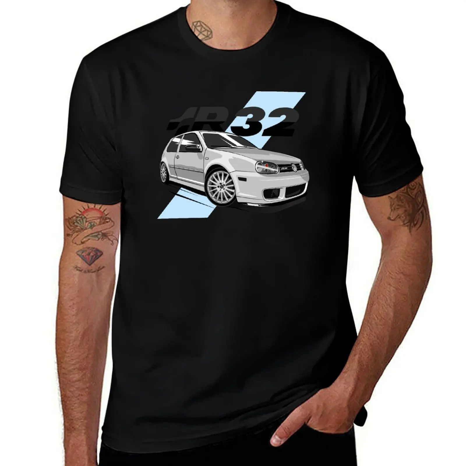 R32 HOT HATCH T-Shirt Gym Exercise Short Sleeve T-Shirt
