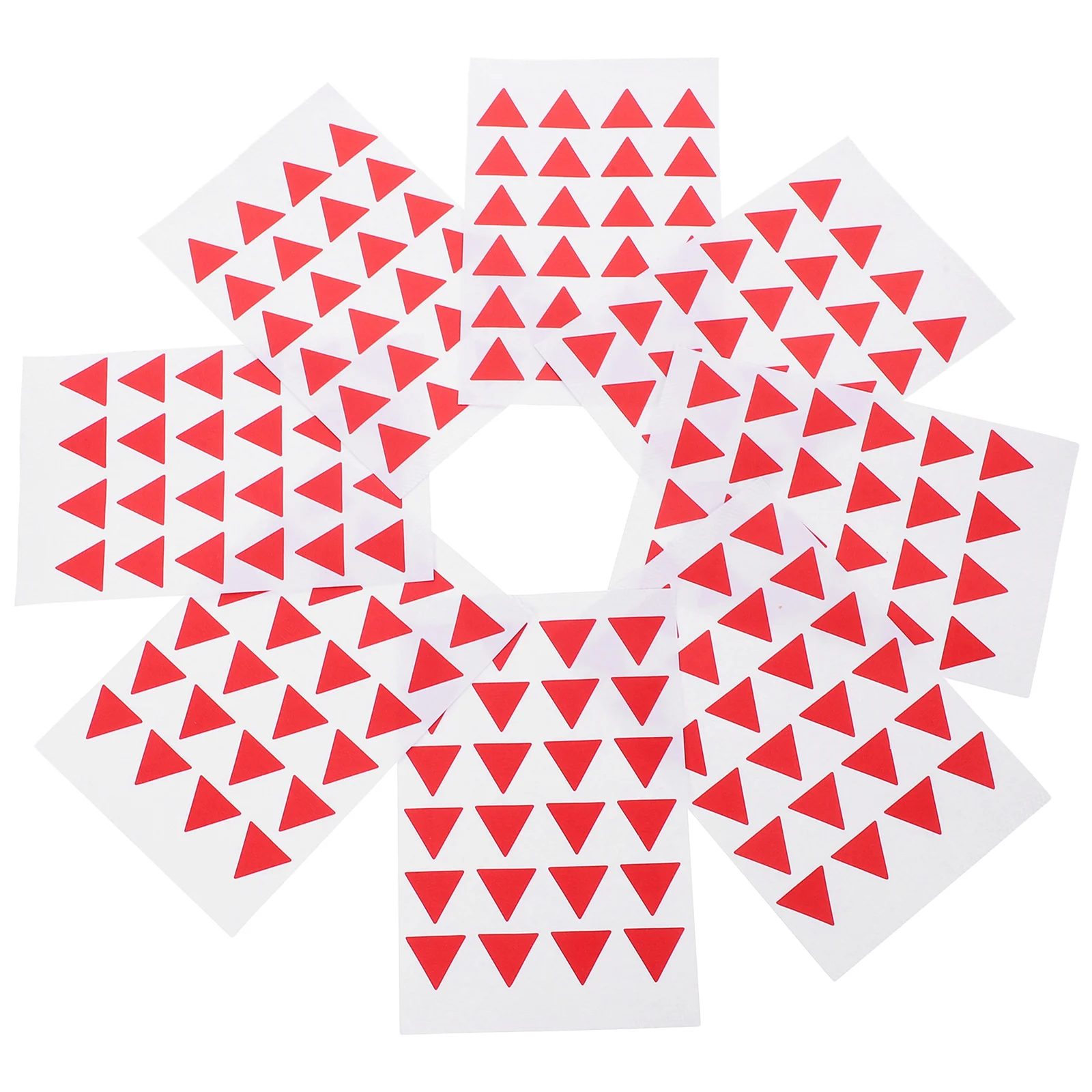 

288Pcs Classification Red Flag Stickers Triangle Paper Label Marking Sticker for Office School Home Decoration