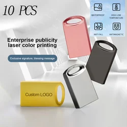 Z-suit High-speed Mini Metal USB Flash Drive 64GB Pen Drives Memory Stick Waterproof Creative USB Drive 128GB Free Logo U Disk