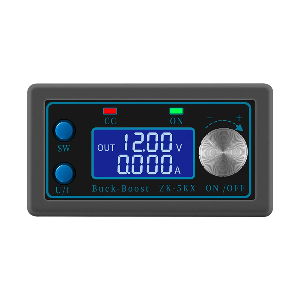 Convertitore buck boost automatico CC ZK-5KX Modulo di alimentazione regolato massimo 5A Display LCD 0,6-36 V per apparecchiature elettroniche
