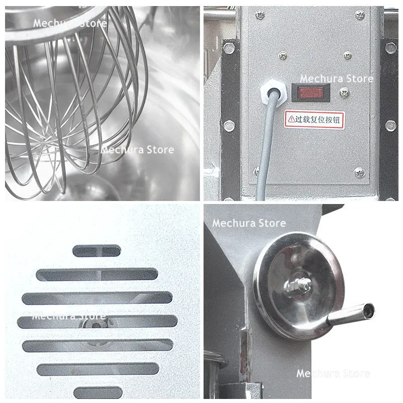 Commercial Mixer: Multi-Purpose Dough Mixer, Egg Beater, Cream Whipper, Meat Filling Blender Cream Machine Dough Equipment JT40
