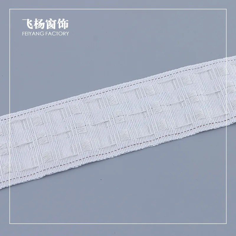 Pull Pleated Tape 10 Meters Curtains Accessories Heading Grommet Top Ring Eyelets Pencil Pleat Hook Cover