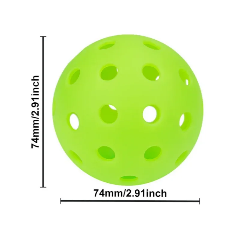 Pickleballs 4 Pcs Set Box 74MM Durable 40 Holes Outdoor Sport for Competition High Elasticity Packs