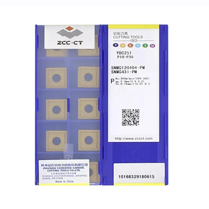 SNMG120404-PM SNMG120408-PM SNMG120412-PM YBC252 Carbide Insert CNC Metal Lathe Tools Turning Insert