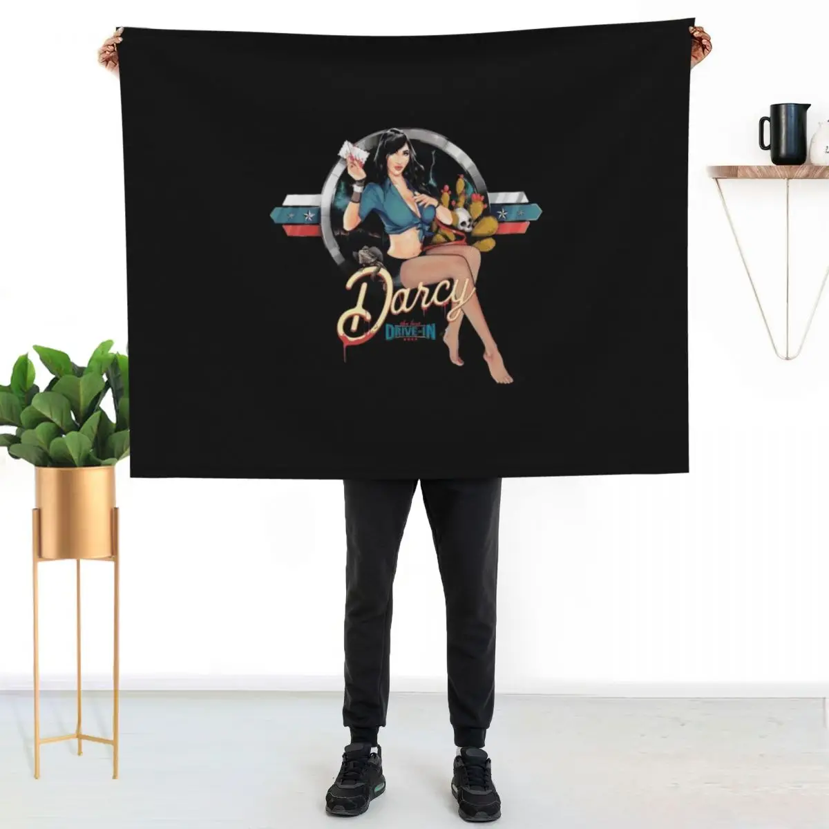 Darcy The Mail Girl Throw Blanket Soft Home Decor Blanket for Couch Bedroom