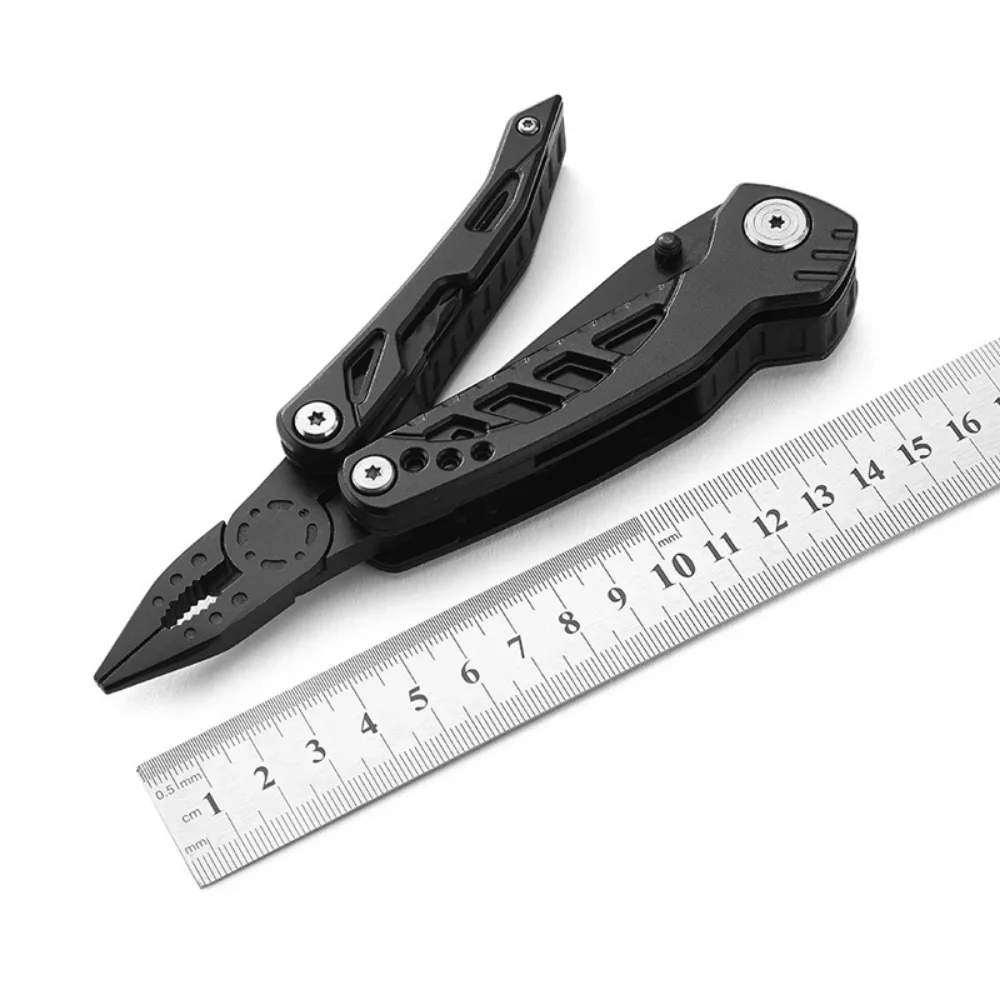 Cuchillo de bolsillo multifunción de acero inoxidable, alicates Mini portátiles para caza, Camping, supervivencia, cuchillo plegable al aire libre