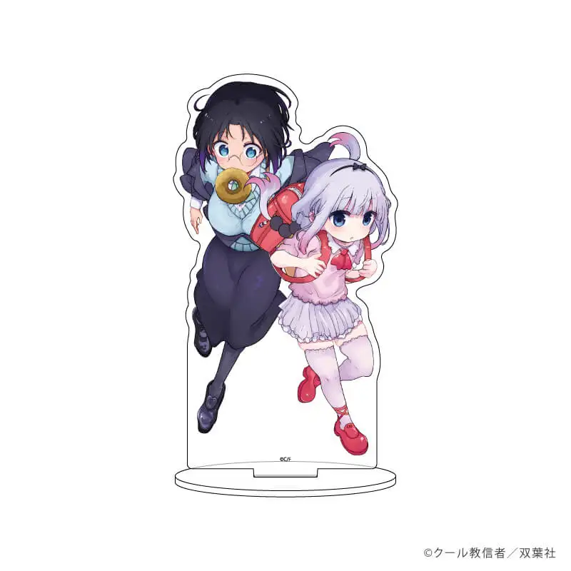 15cm Charm Anime Miss Kobayashi`s Dragon Maid Puni HD Figurel New Acrylic keychain For Fans Gifts Ornament Collection - Image 4