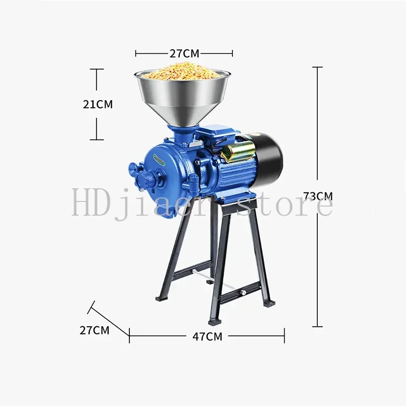 

Electric Grain Mill - Commercial/Home Use for Spice, Corn, Dry Food, Medicine & Flour Crushing