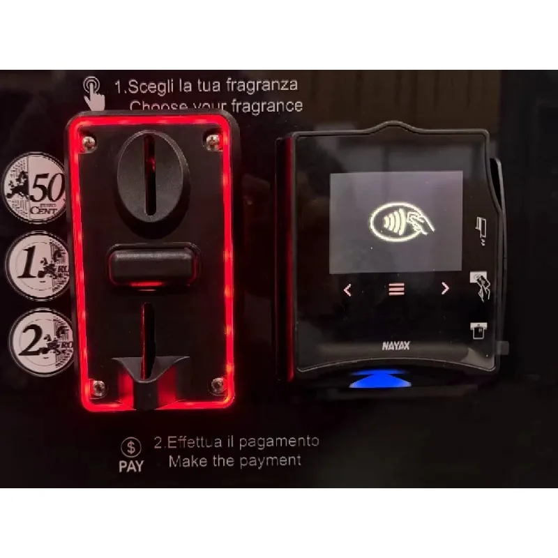 Automat do sprzedaży perfum z ekranem dotykowym Canada Steel, 100 ml, zgodny z ADA, na monety, zgodny z FDA