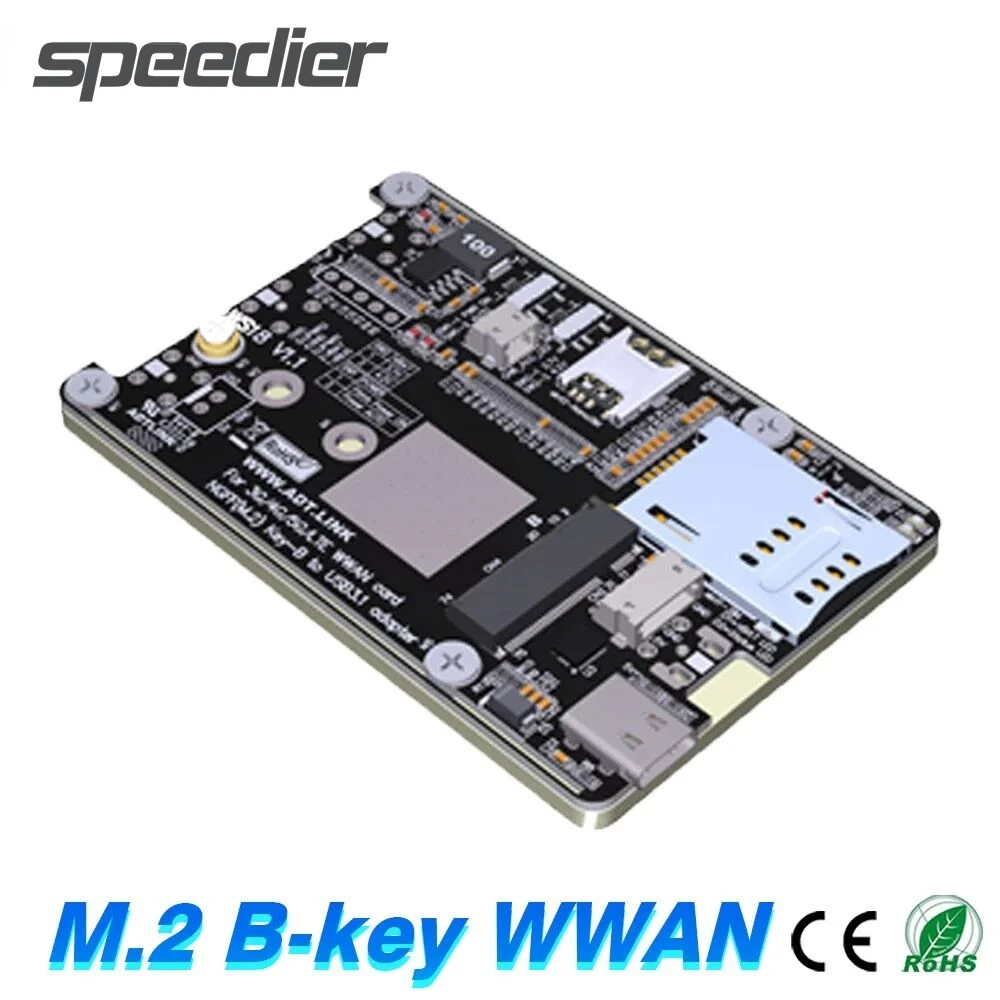 

M.2 B-Key WWAN 5G IoT Card Slot To USB Tyep-C 4G LTE 5G Module Unicom Mobile Telecom Modular Adapter Card Support 2230/3042/3052