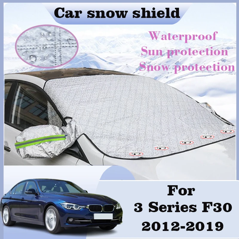 

Car Snow Covers For BMW 3 Series F30 318i 2012-2019 Front Windshield Cover Sunshades Snow Shield Dust-proof Cars Accessories