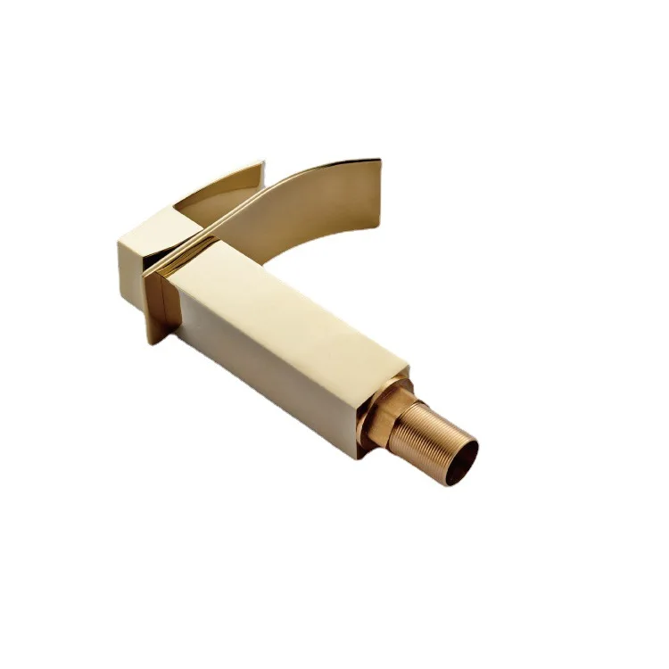 

Sifang waterfall basin hot and cold faucet bathroom titanium gold faucet