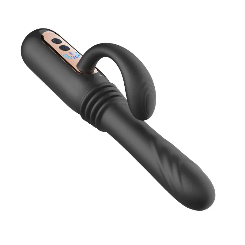 2026 Automatic Telescopic Double Head Vibrator for Women G-Spot Clitoral Stimulation Female Masturbator Teledildonics Sex Machin