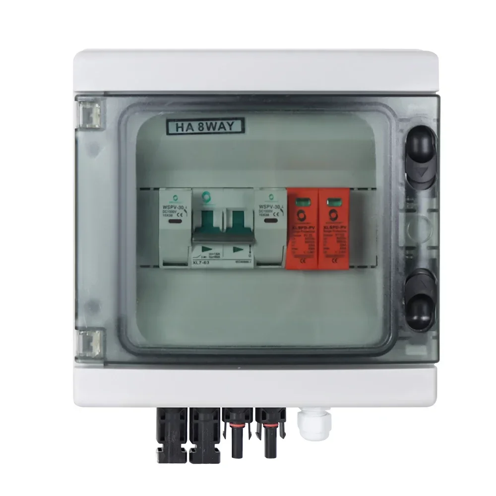 WSDB-PV1/1 مقاوم للماء والغبار 1 في 1 خارج 1 سلسلة 500 فولت تيار مستمر الشمسية Pv صفيف البطارية الموحد صندوق لنظام الطاقة لوحة طاقة شمسية