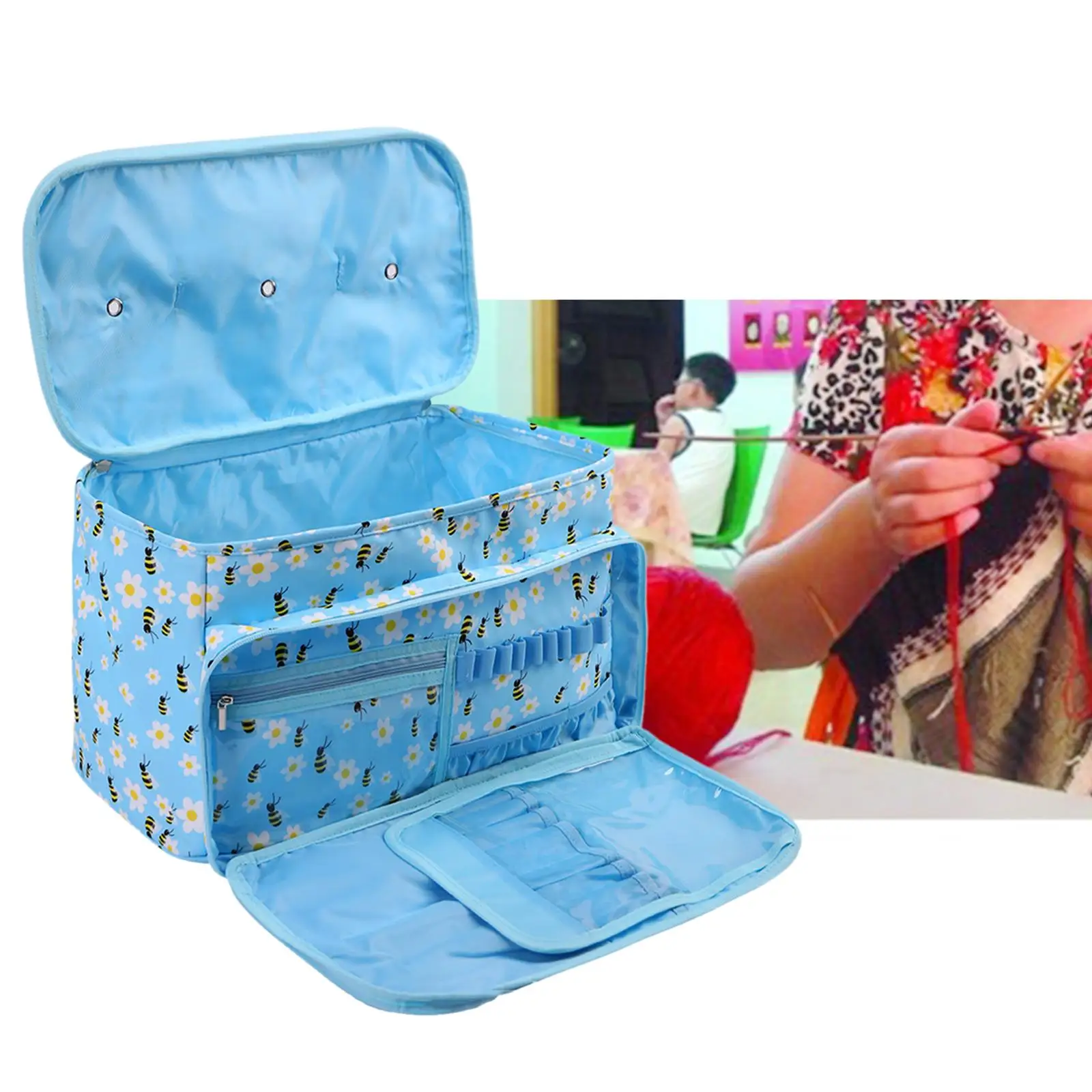 

Органайзер для хранения пряжи, сумка для вязания крючком, подарочный чехол для взрослых и мамы, держатель для вязания, сумка для вязания крючком, пряжа, проекты для переноски