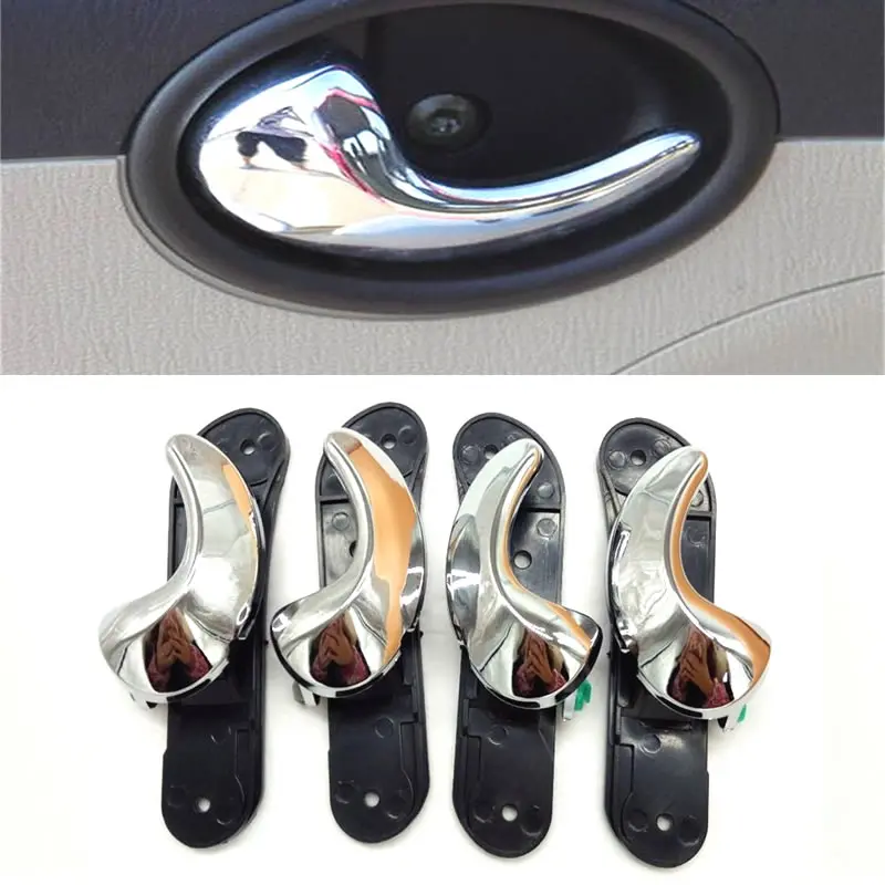 1 set of 4pcs For Lifan 320 Inside Door Handle Inner Handle Front Rear Left Right Chrome Plastic 69230-89101