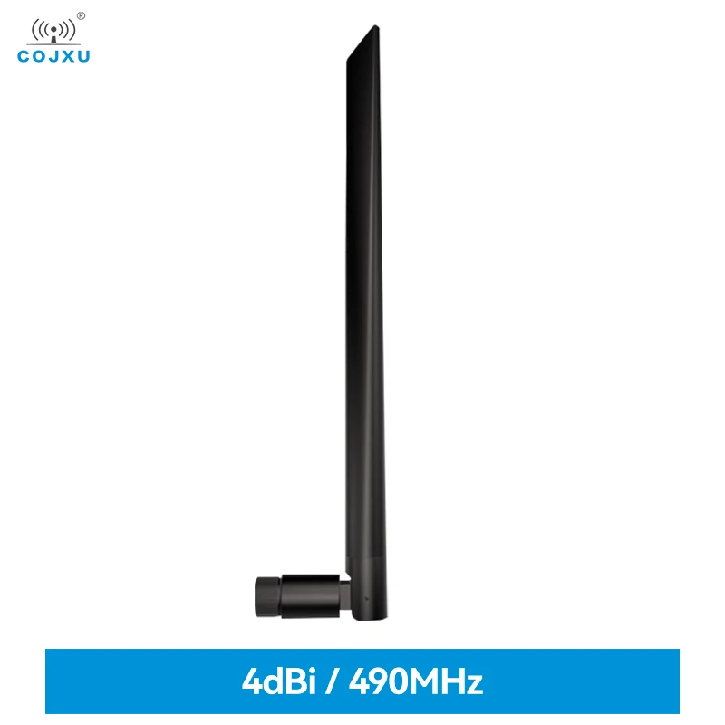 

COJXU 4dBi 490MHz Rubber Antenna SMA-J 20w TX490-JKD-20P Long Communication Distance for Lora Module Modem BLACK