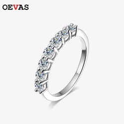 OEVAS Sparkling Real Moissanite Wedding Rings For Women 100% 925 Sterling Silver Engagement Party Bridal Fine Jewelry Wholesale