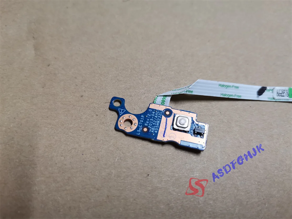 for HP Pavilion 15-ac POWER button Board with CABLE ls-c701p 813955 – 001 TESE OK