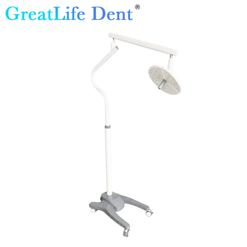 GreatLife Dent 27 Leds 36w Floor Standing LED Shadowless Operating Lamp 50000 Lux Examination Light Dental Surgical Light Lamp