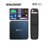 SOLOVOX XTV SE2 Stalker IP Android 11 Streaming TV Box Support Xtreamcodes LiveTV AV1 4K HDR Bluetooth Dual WIFI SPDIF TF Slot