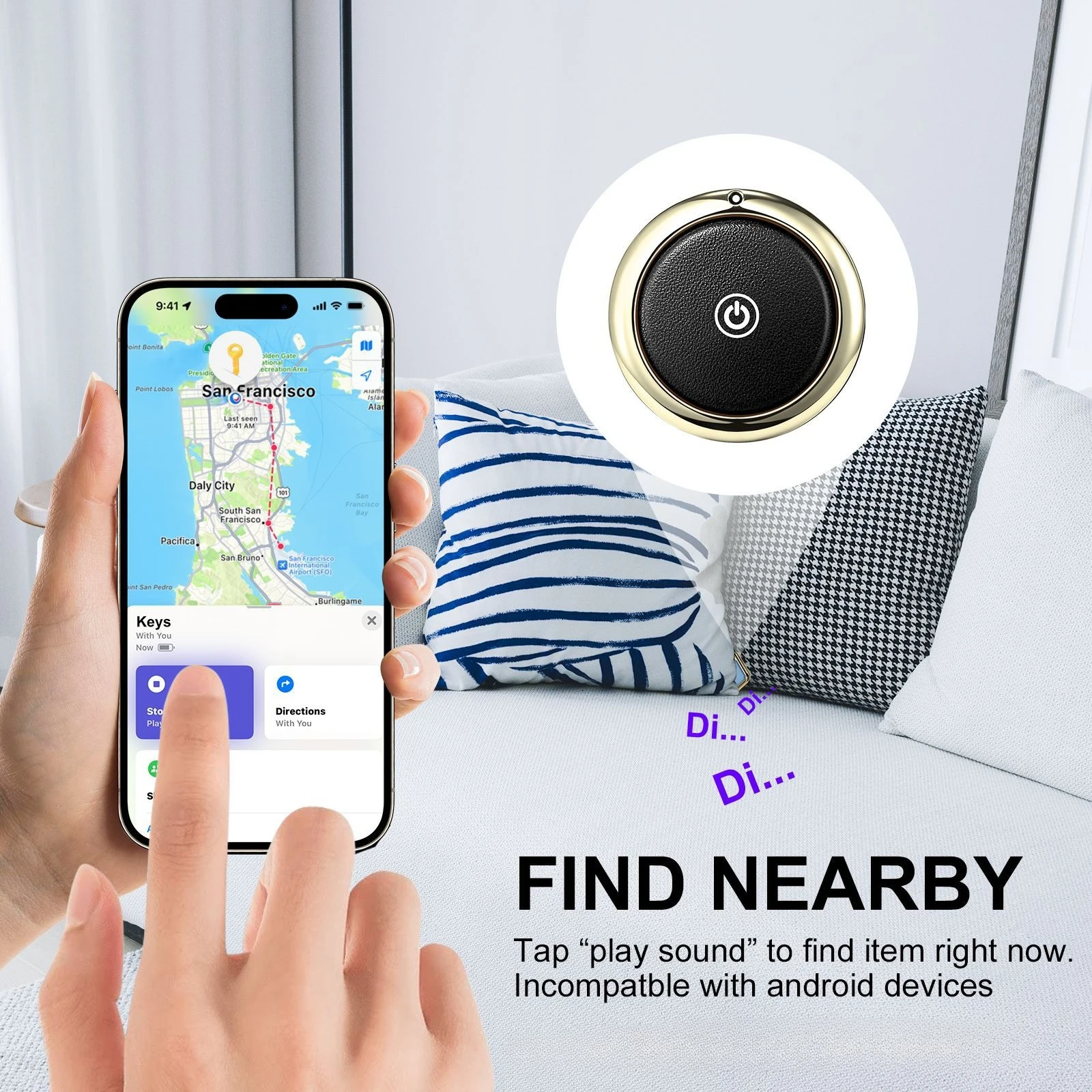 Alat Anti Hilang Kulit Airtag Untuk IOS FindMy Pelacak Global Gantungan Kunci Dompet Ransel Alat Anti Hilang