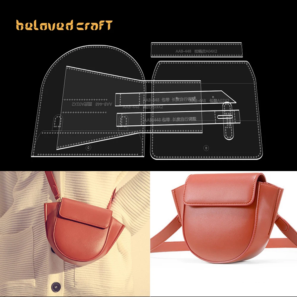 

BelovedCraft-Leather Bag Pattern Making with Acrylic Templates for Women's shoulder crossbody bag