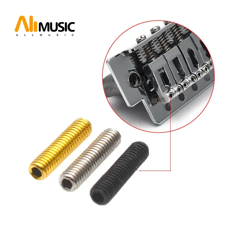

12Pcs M3 Electric Bass Guitar Bridge Saddles Hexagon Screws for Tremolo Bridge or Electric Bass Bridge M3*10mm