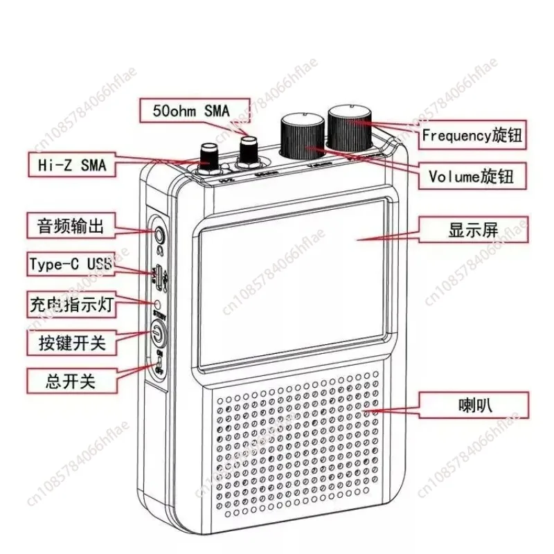 2nd Gen Genuine DSP2 SDR Receiver Radio 10kHz-380MHz 404MHz-2GHz Firmware V2.40