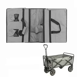 Trolley Cart Cloth Bag Replacement Storage Pouch Waterproof 600D Oxford Cloth Folding Wagon Lining Cloth Bags Trolley Cart Inner