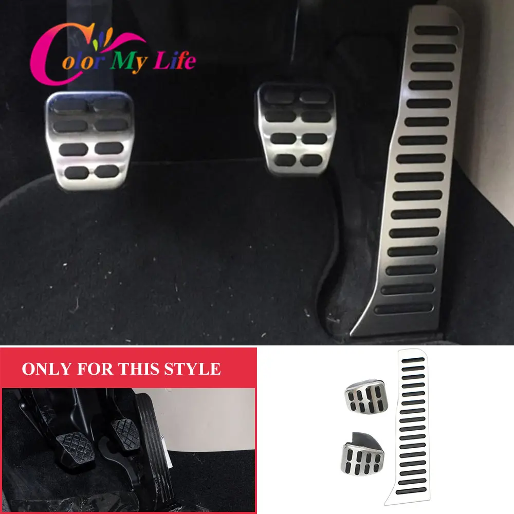 Stainless Steel Gas Pedal Cover Car Pedals for VW Volkswagen Golf 6 TIGUAN Toureg Sagitar Jetta Mk6 Skoda Superb for Audi A3 8P